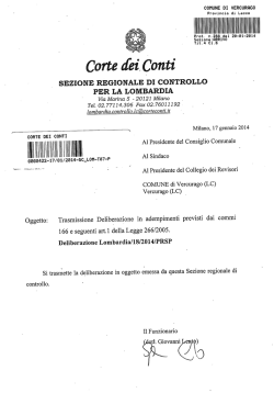 I lм - Comune di Vercurago