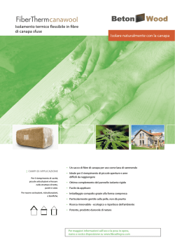 Fibra di legno - FiberTherm Canawool