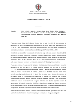 DELIBERAZIONE N. 32/9 DEL 7.8.2014 ————— Oggetto: L.R. n