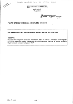Risposta - Consiglio Regionale Veneto
