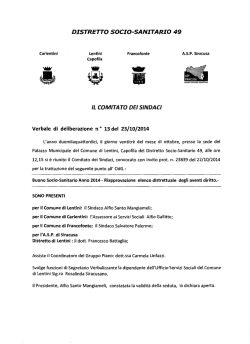 DISTRETTO SOCIO-SANITARIO 49