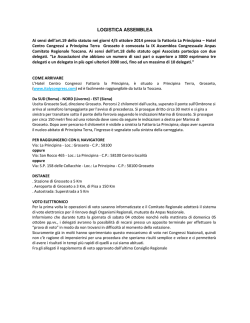 Informazioni logistiche (come arrivare)