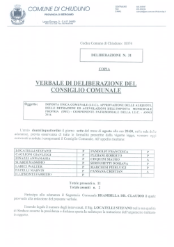 imu - aliquote 201 - Comune di Chiuduno