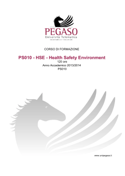 PS010 - HSE - Health Safety Environment - Cesd