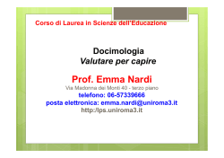 docimologia1_15 - Laboratorio di Pedagogia sperimentale