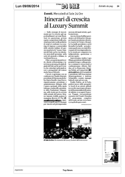 Itinerari di crescita