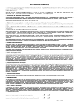 Informativa sulla Privacy
