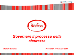 Governare il processo della sicurezza
