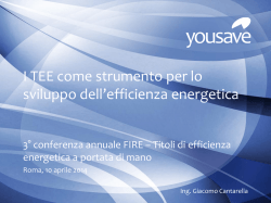 I TEE come strumento per lo sviluppo dell