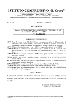 DETERMINA prot. n. 4361 LIM - Istituto Comprensivo di Paglieta