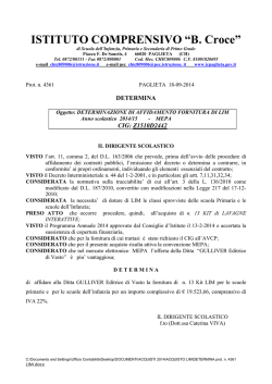 DETERMINA prot. n. 4361 LIM - Istituto Comprensivo di Paglieta