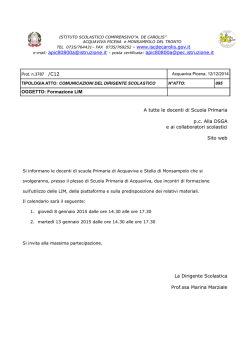 formazione LIM gennaio