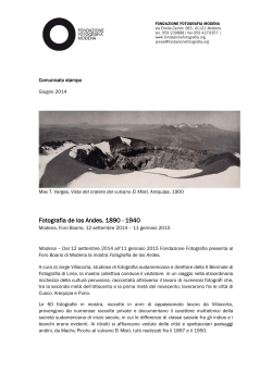 Fotografia de los Andes. 1890 - 1940