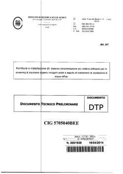 Documento Tecnico Preliminare