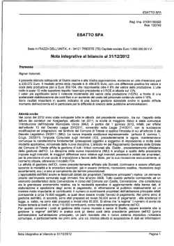 Nota integrativa