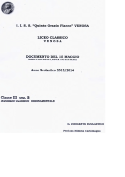 Documento del 15 Maggio 2014 - III B