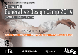 Generative Design Camp - MUSE Fablab - MUSE