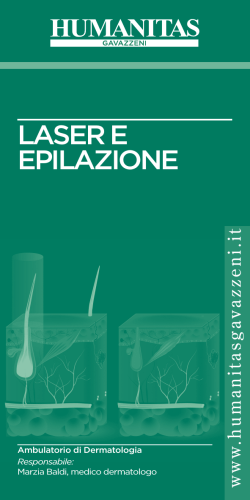 Scarica la brochure Laser ed epilazione
