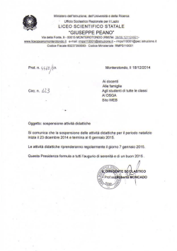 Dal 23 Dicembre al 6 Gennaio