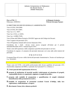 leggi piano attività 2014/2015 - Istituto Comprensivo di Pellezzano