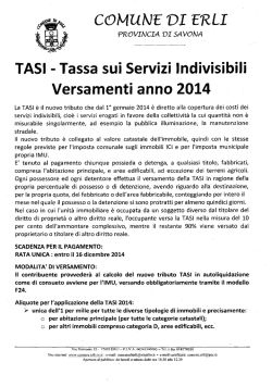 TASI 2014 - Comune di Erli