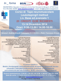 In _ forma BSI&reg; - Cascina Scova