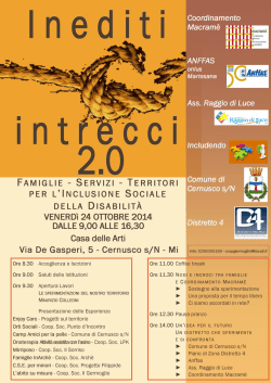 Programma della Giornata