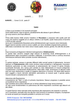 Karate CUS 3 TAISO - Karate CUS Bergamo