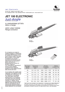 JET 100 ELECTRONIC - Nodolini Irrigatori