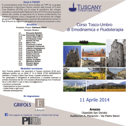 Cosa è TGCG? - Tuscany Critical Care Group