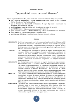 Protocollo - Consorzio Carta Sardegna