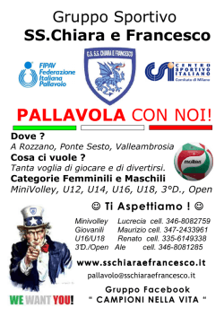 Pallavolando 2014-15.jpg - Gruppo Sportivo Ss. Chiara e Francesco