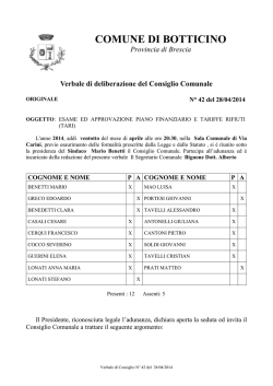 COMUNE DI BOTTICINO