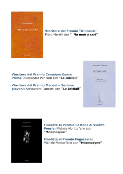 Premi di poesia 2014 Gli autori LietoColle