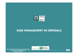 RISK MANAGEMENT IN OSPEDALE