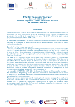 Programma - Camere di Commercio