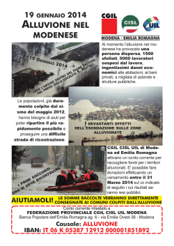 il volantino - CGIL Modena