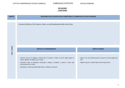 religione cattolica - ISTITUTO COMPRENSIVO STATALE di