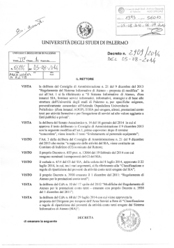 D.R. n. 2909 - Università di Palermo