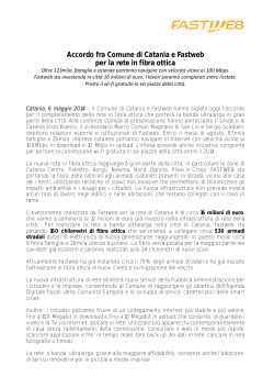 2014_05_06_CS_ Fastweb_Comune di Catania