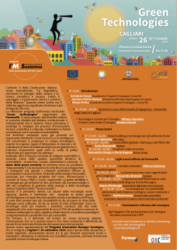 Programma 26 settembre 2014 - Cagliari