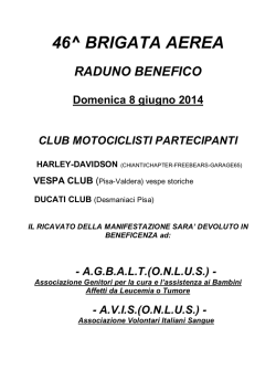 RADUNO Benefico 08 giugno 2014