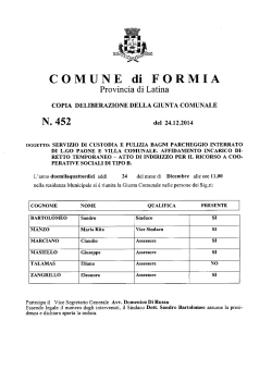 N. 452 - Comune di Formia