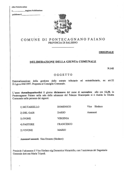 COMUNE DI PONTECAGNANO FAIANO
