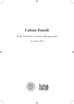 culture teatrali