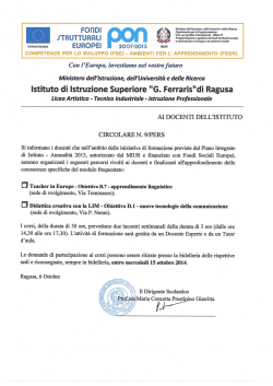 Circolare 9_PERS - IIS "G. Ferraris" Ragusa