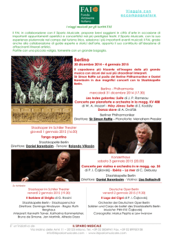 Programma dettagliato