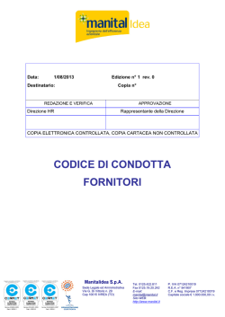 Download Codice di Condotta Fornitori