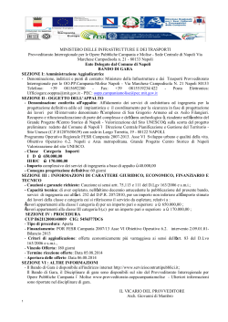MINISTERO DELLE INFRASTRUTTURE E DEI
