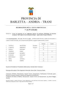 PROVINCIA DI BARLETTA – ANDRIA – TRANI